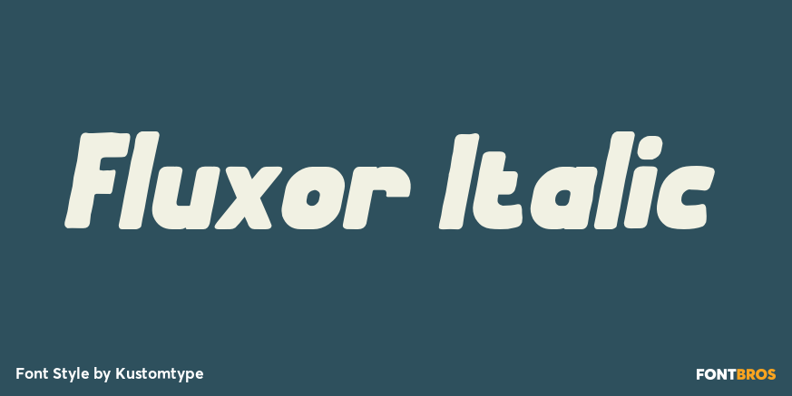 Fluxor Italic Poster