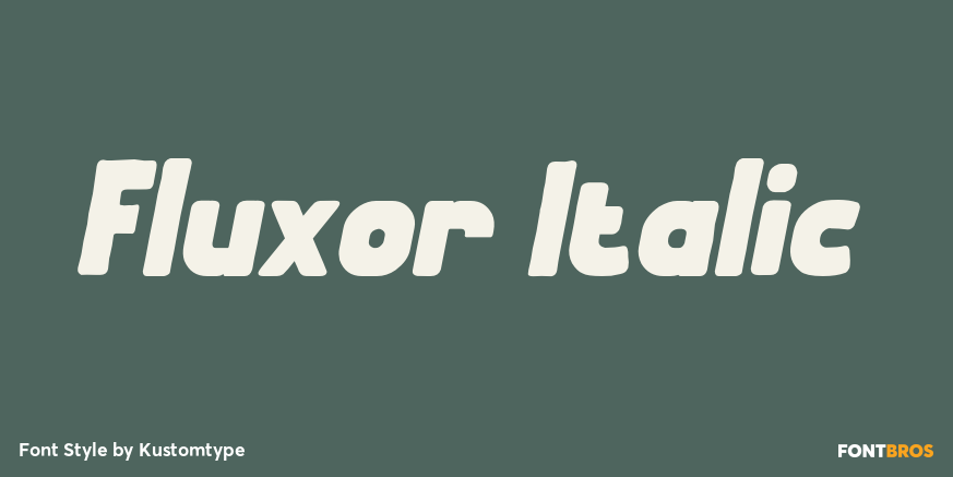 Fluxor Italic Poster