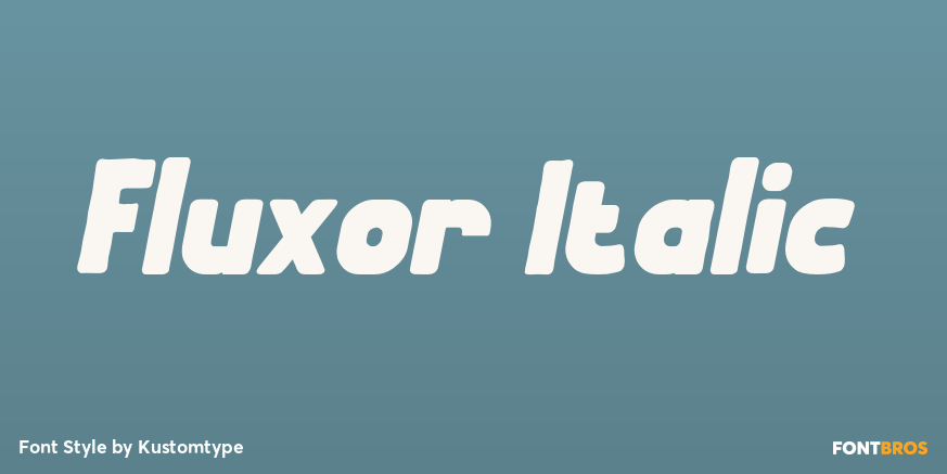 Fluxor Italic Poster