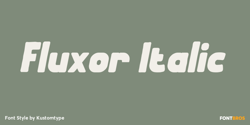 Fluxor Italic Poster