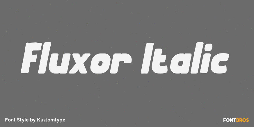 Fluxor Italic Poster