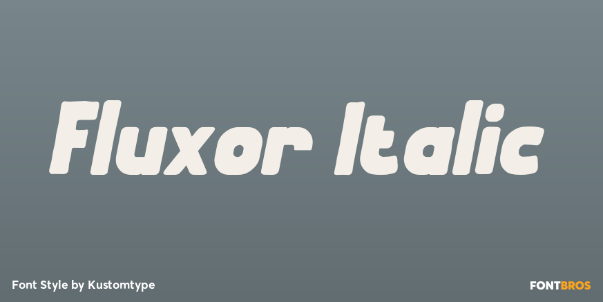 Fluxor Italic Poster