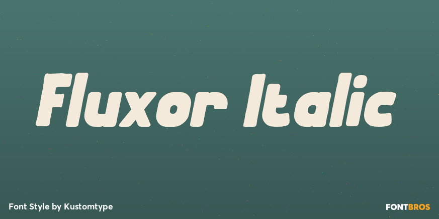 Fluxor Italic Poster
