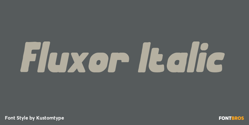 Fluxor Italic Poster