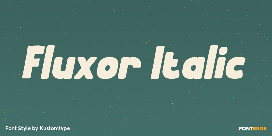 Fluxor Italic Poster