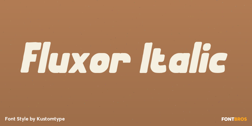 Fluxor Italic Poster