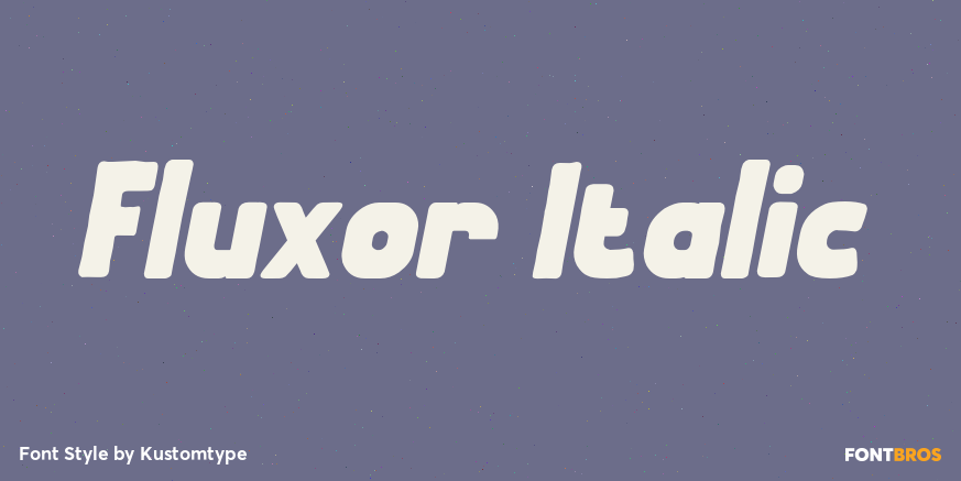 Fluxor Italic Poster