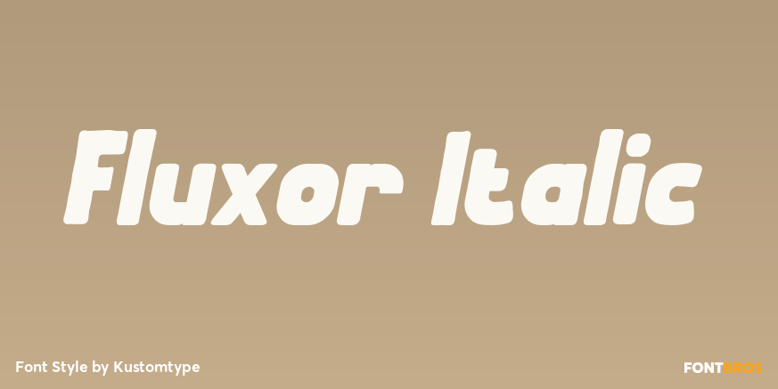 Fluxor Italic Poster