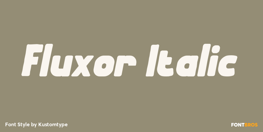 Fluxor Italic Poster