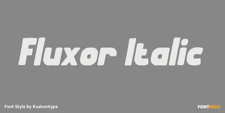 Fluxor Italic Poster