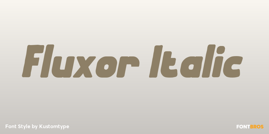 Fluxor Italic Poster