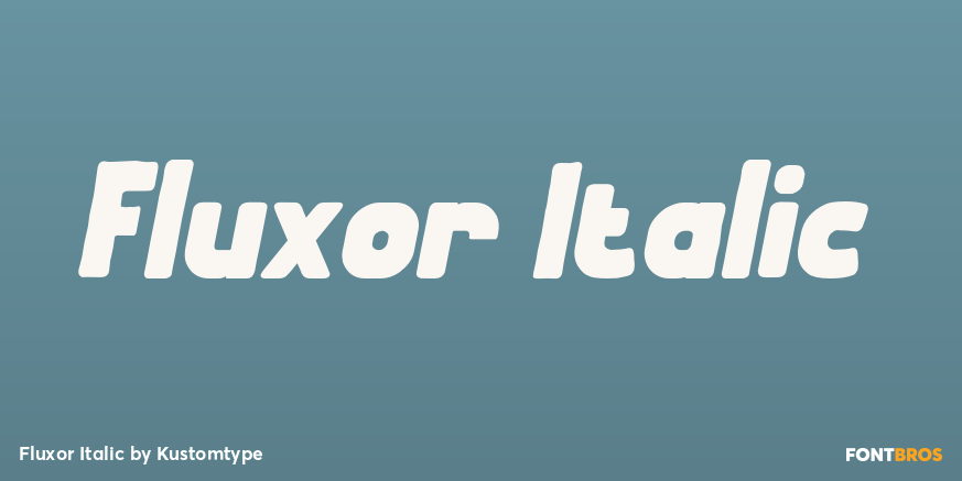 Fluxor Italic Poster
