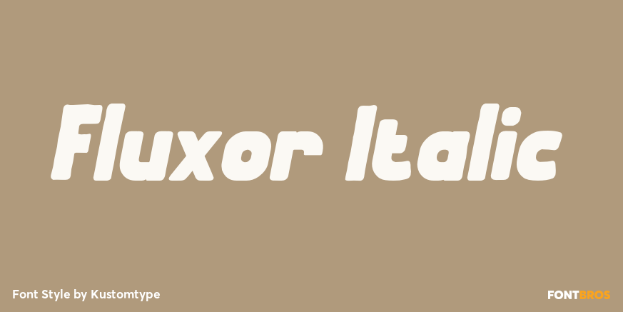 Fluxor Italic Poster