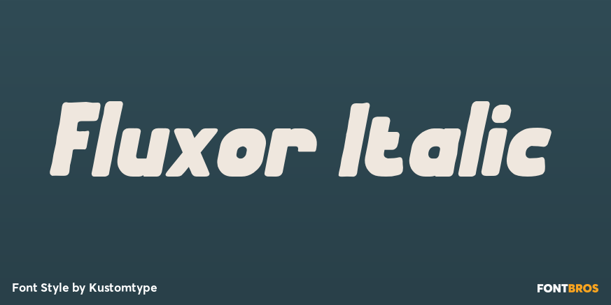 Fluxor Italic Poster