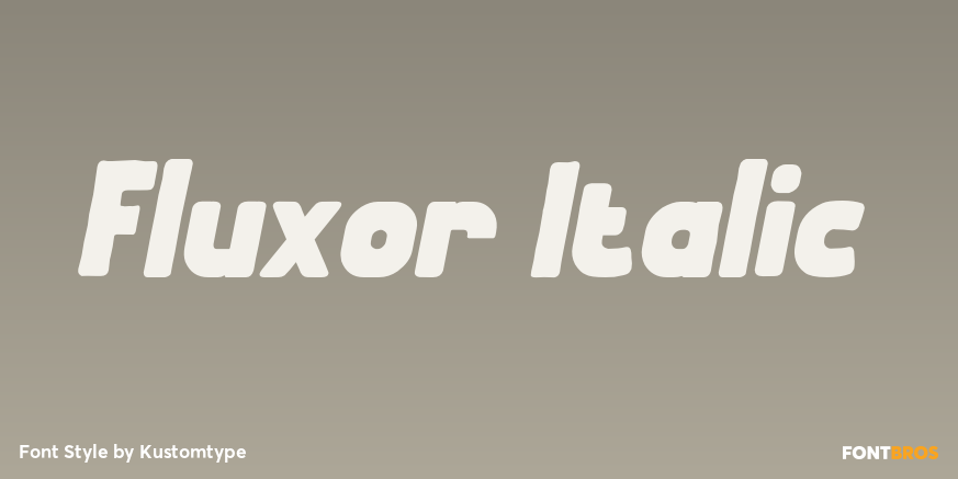Fluxor Italic Poster