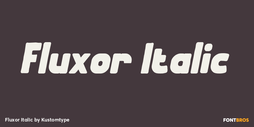 Fluxor Italic Poster