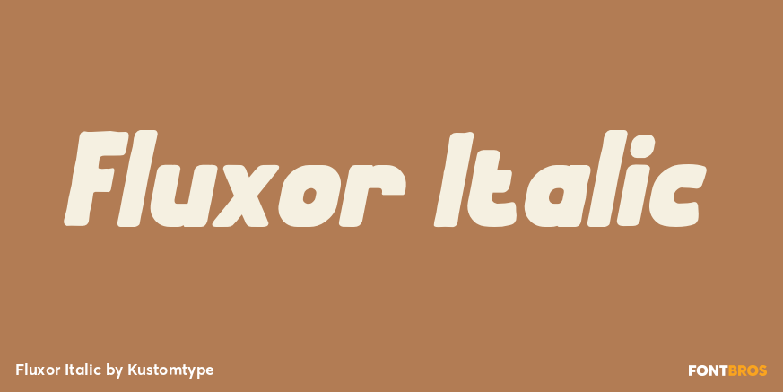 Fluxor Italic Poster