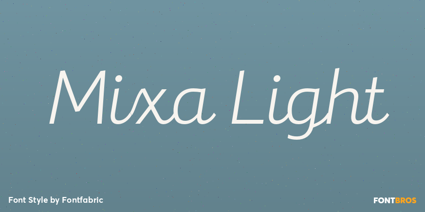 Mixa Light Font Poster #1