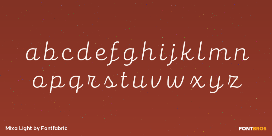 Mixa Light Font Poster #3