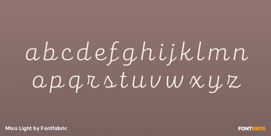 Mixa Light Font Poster #3