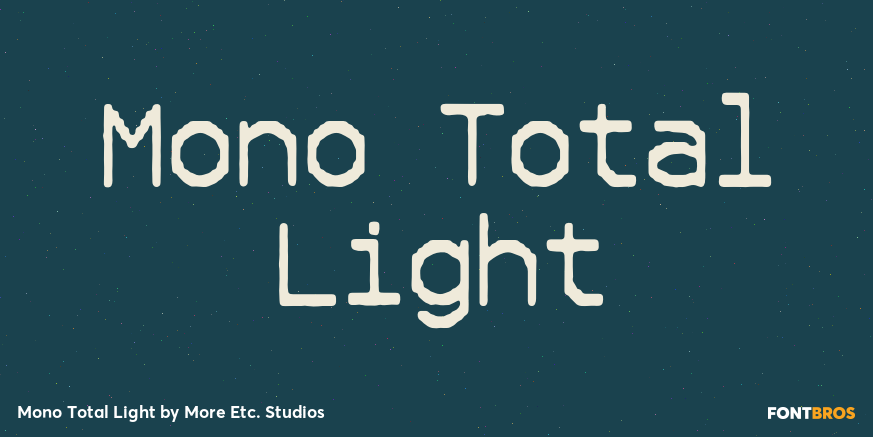 Mono Total Light Poster