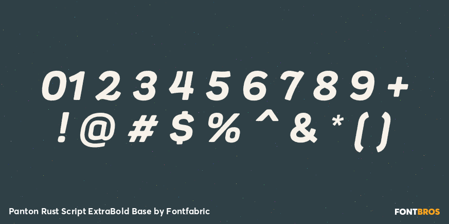 Panton Rust Script ExtraBold Base Font Poster #4
