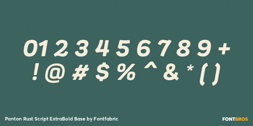 Panton Rust Script ExtraBold Base Font Poster #4