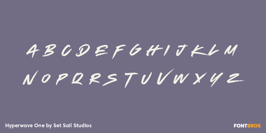 Hyperwave One Font Poster #3