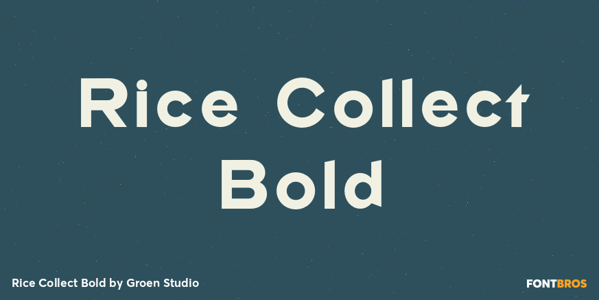 Rice Collect Bold Poster
