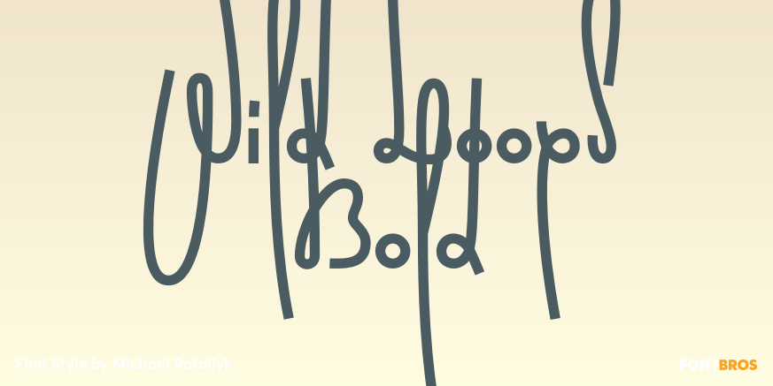 Wild Loops Bold Poster