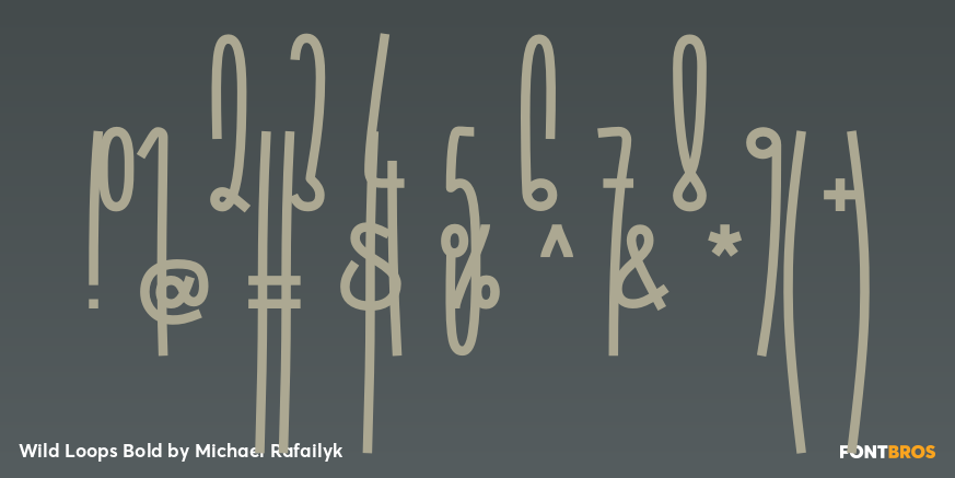 Wild Loops Bold Font Poster #1