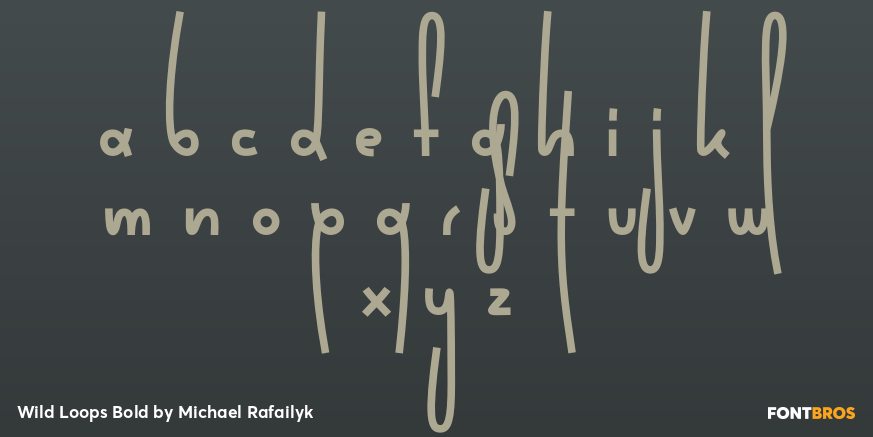 Wild Loops Bold Font Poster #3