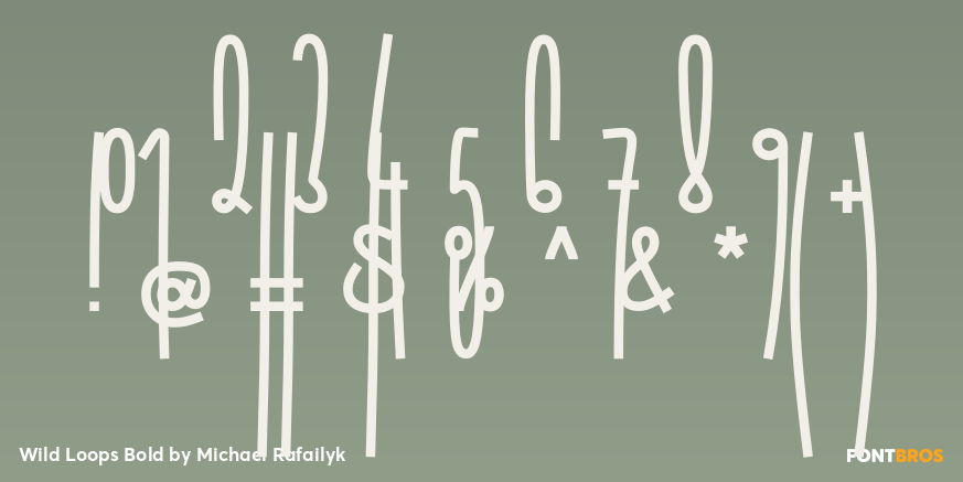 Wild Loops Bold Font Poster #4