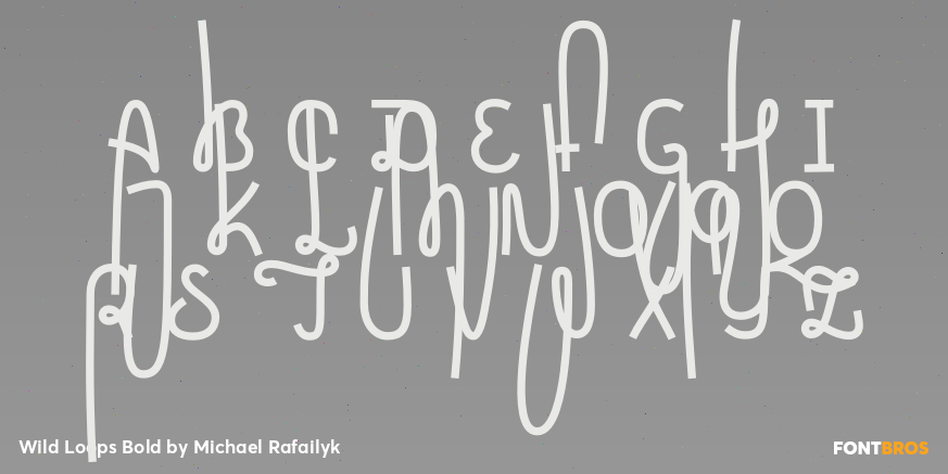 Wild Loops Bold Font Poster #1
