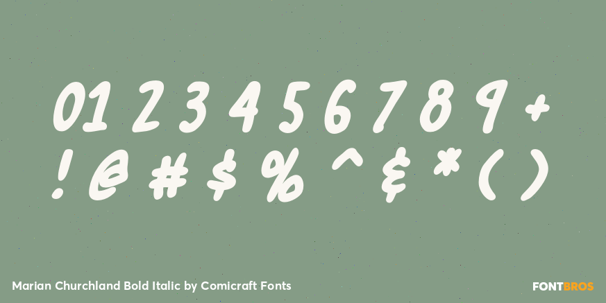 Marian Churchland Bold Italic Font Poster #4