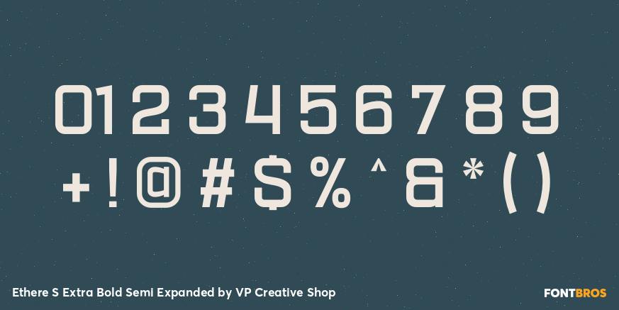 Ethere S Extra Bold Semi Expanded Font Poster #4