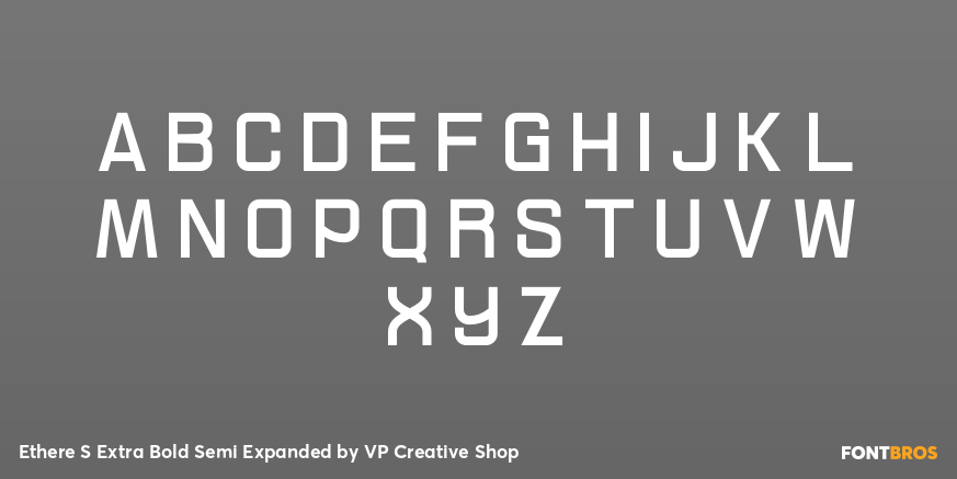 Ethere S Extra Bold Semi Expanded Font Poster #2