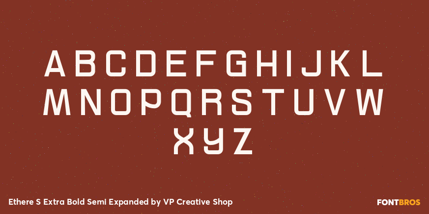 Ethere S Extra Bold Semi Expanded Font Poster #2