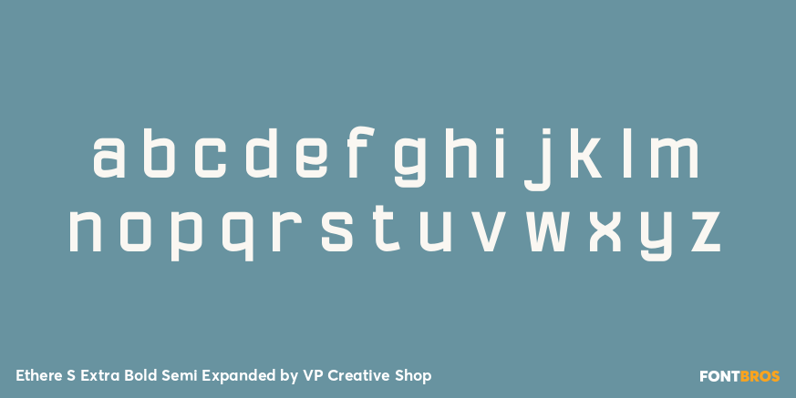 Ethere S Extra Bold Semi Expanded Font Poster #3