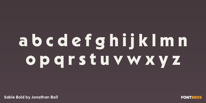 Sable Bold Font Poster #3