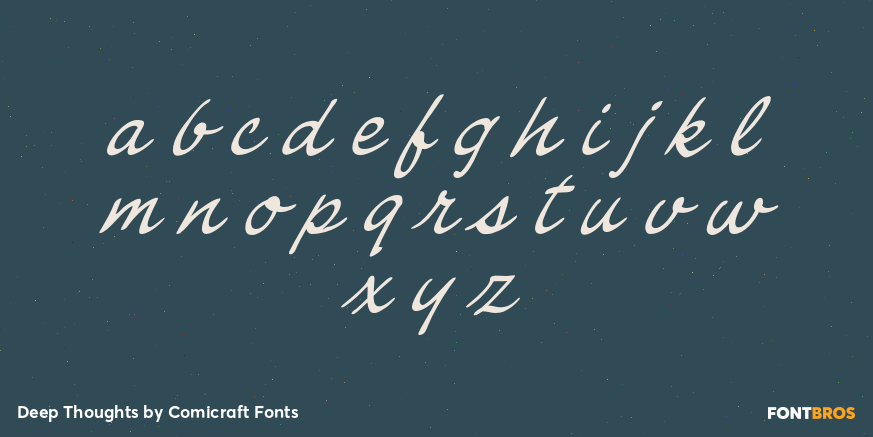 Deep Thoughts Font Poster #3