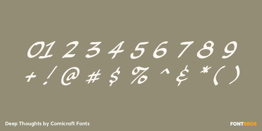 Deep Thoughts Font Poster #4