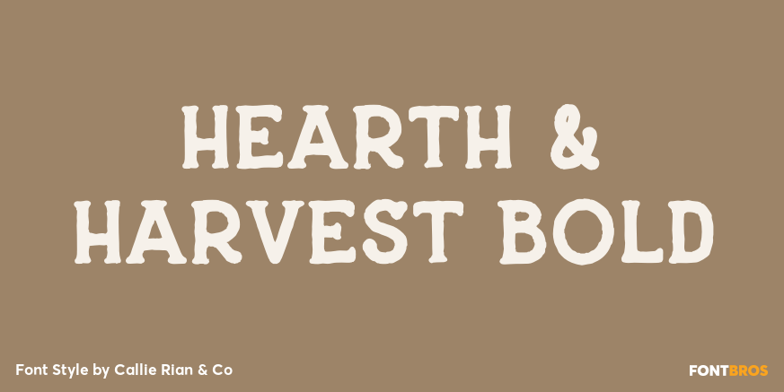 Hearth & Harvest Bold Poster
