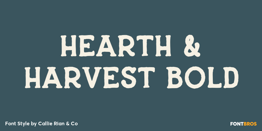 Hearth & Harvest Bold Poster