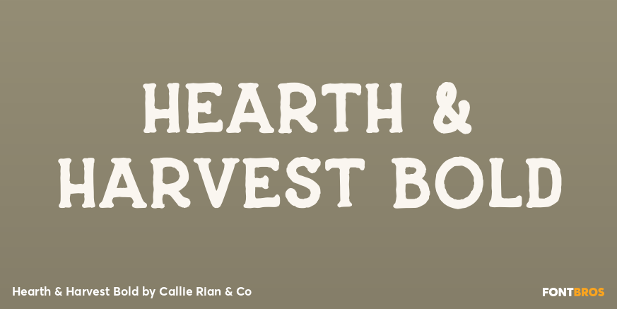 Hearth & Harvest Bold Poster