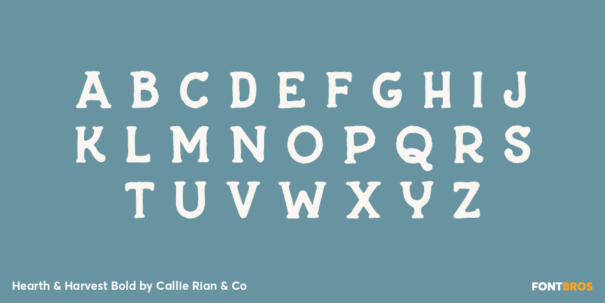 Hearth & Harvest Bold Font Poster #2