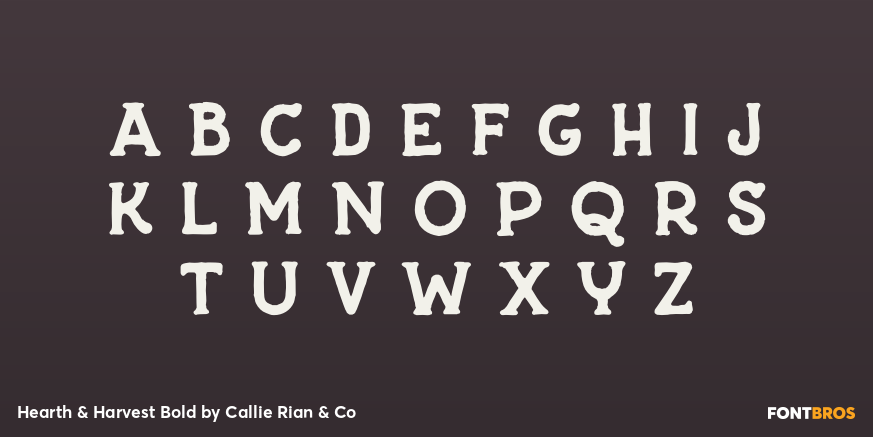 Hearth & Harvest Bold Font Poster #3