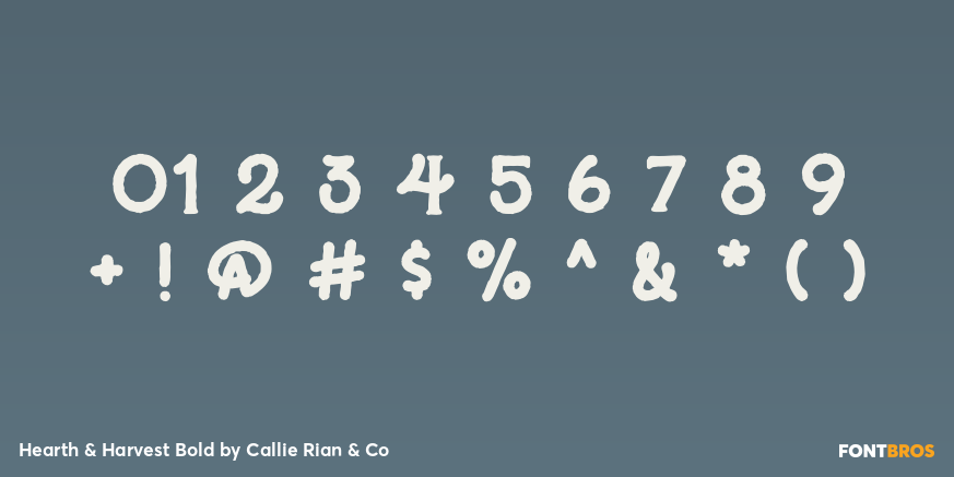 Hearth & Harvest Bold Font Poster #4