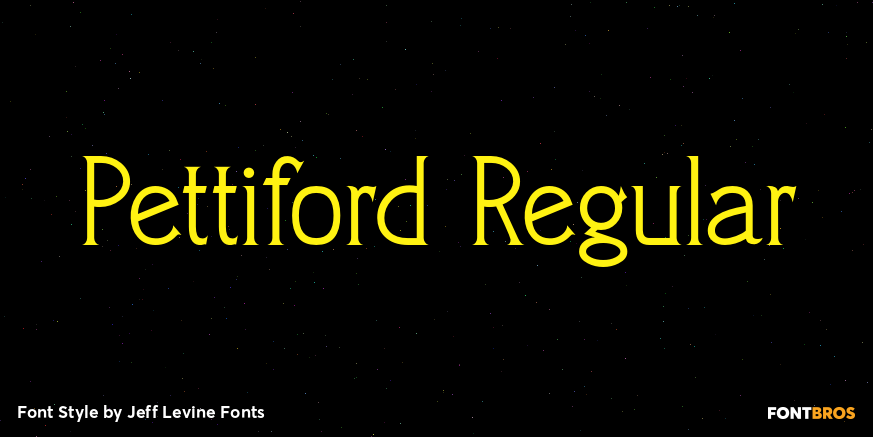 Pettiford Regular Poster