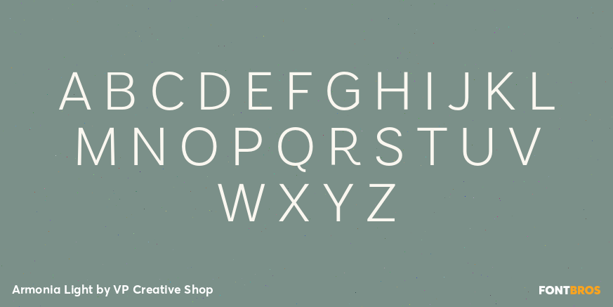 Armonia Light Font Poster #2